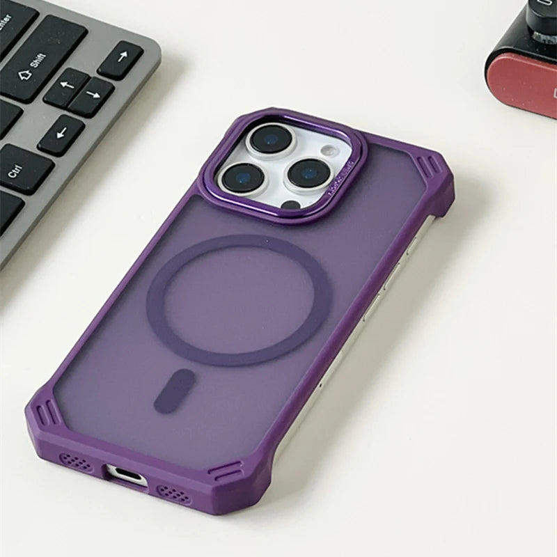 Ultrathin Borderless Magnetic Phone Case for iPhone