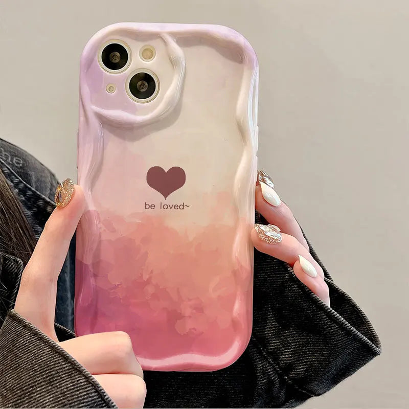 Watercolor Painting Love Case For iPhone