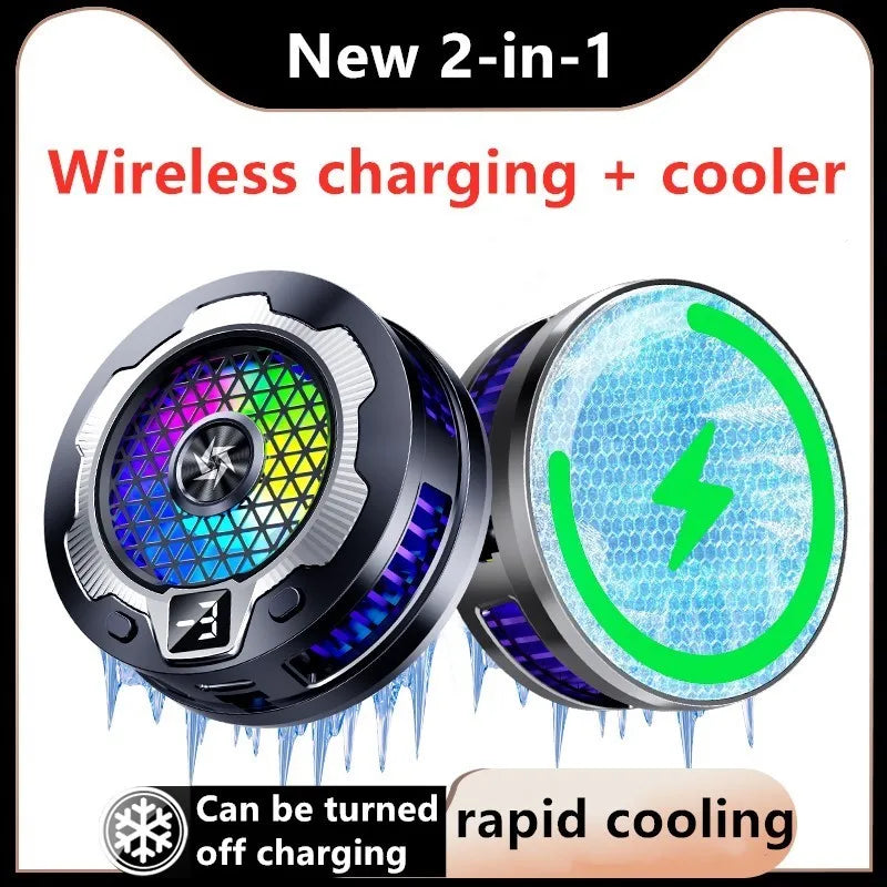 Wireless charging magnetic Phone cooler for iPhone