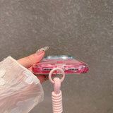 Two-Tone Gradient Magnetic Lanyard Phone Case for IPhone