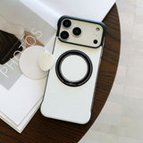 Borderless Ultra-Thin PC Magnetic Kickstand Case for iPhone