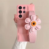 Down Jacket Wrist Strap Phone Case for Samsung