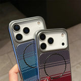 Plating Carbon Fiber Armor Magnetic Phone Case for IPhone