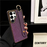 Premium Slim Electroplated Wrist Strap Case for Samsung