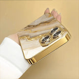 Gold Marble Stone Pattern Phone Case For iPhone