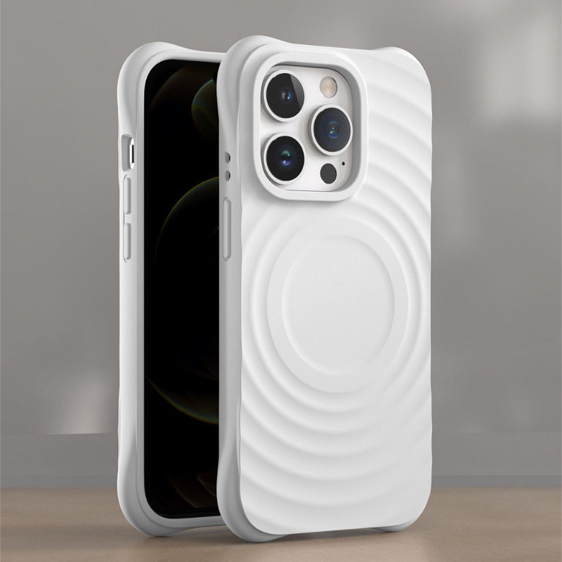 Liquid Silicone Wireless Magnetic Charging Cover for iPhone