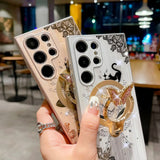 Magnetic Holder Stand Glitter Diamond Glossy Case For Samsung