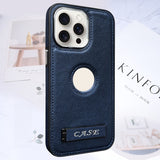 Faux Leather Shockproof Phone Case with Stand for IPhone