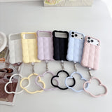 Cloud Lanyard Loop Silicone Shockproof Case for iPhone
