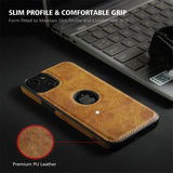 Ultra Thin Slim Leather Phone Case For iPhone