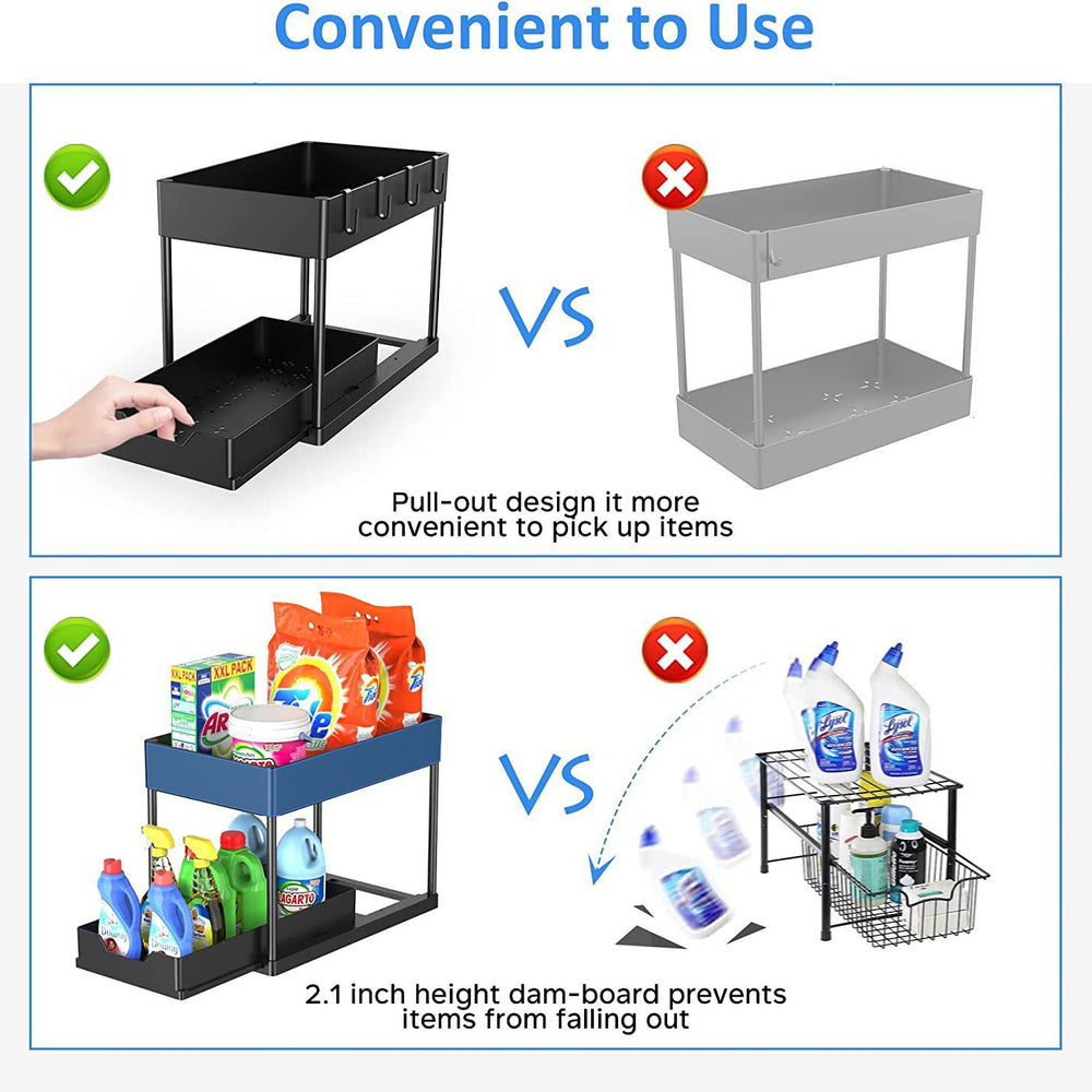 SpaceSaver Cabinet Drawer Organizer