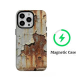 Retro Industrial Style Rusty Anti Fall Matte Phone Case for IPhone