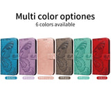 Leather Butterfly Flip Wallet Magnetic Shockproof Case for Samsung