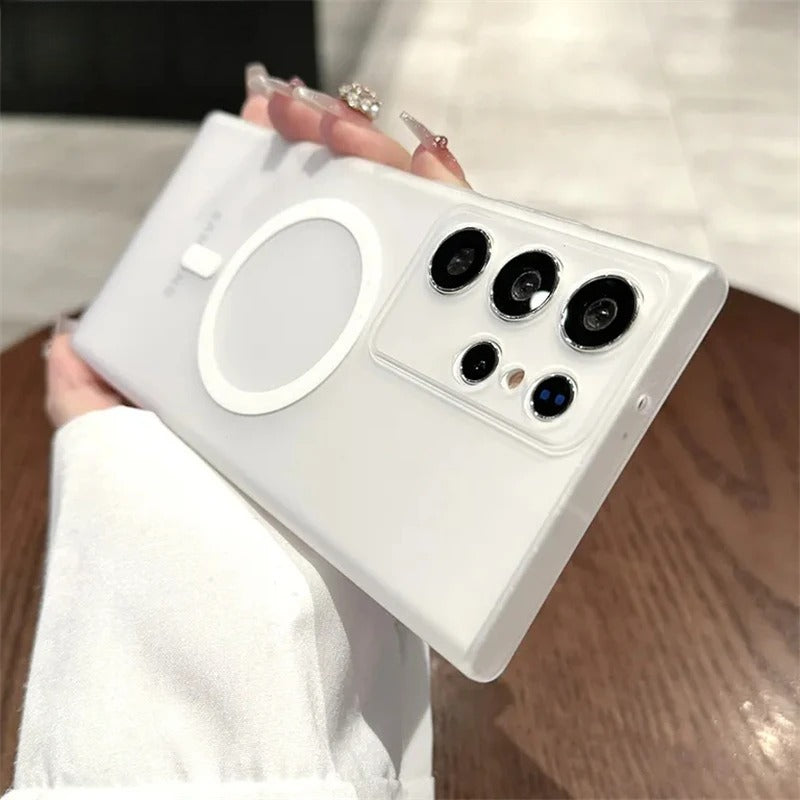 Ultra-Thin Matte Clear Magnetic Case For Samsung