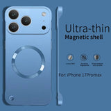 Thin Matte Frameless Magnetic Wireless Charging Case for iPhone