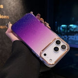 Clear Gradient Glitter PC Anti-Drop Phone Case for IPhone