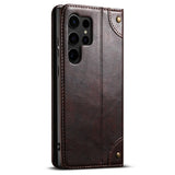 Leather Magnetic Card Slot Flip Case for Samsung