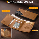 Magnetic Detachable Leather Wallet Case for Samsung