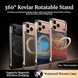 Kevlar Magnetic Rotatable Kickstand Case for iPhone