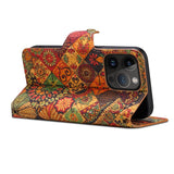 Ethnic Printed Wallet Case for iPhone