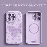 Butterfly Silicone Magnetic Phone Case For iPhone