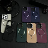 Magnetic Camera Bracket Matte Case for iPhone