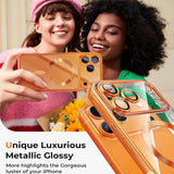 Clear Plating Soft TPU Drop Magnetic Phone Case for iPhone