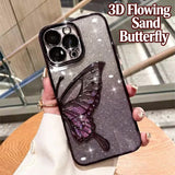 Gradient Butterfly Electroplated Phone Case for IPhone