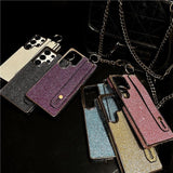 Premium Slim Electroplated Wrist Strap Case for Samsung