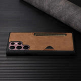 Retro Card Leather Phone Case for Samsung