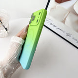 Two-Tone Gradient Liquid Silicone Magnetic Phone Case for IPhone