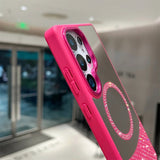 Glitter Diamond Magnetic Mirror Case For Samsung