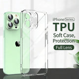 Full-Coverage Transparent Shockproof Phone Case for IPhone