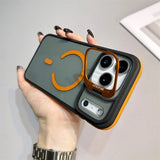 Luxury Matte Transparent Magnetic Kickstand Phone Case for iPhone