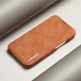 Leather Flip Card Slot Case For iPhone