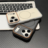 Color-blocking magnetic case for iPhone