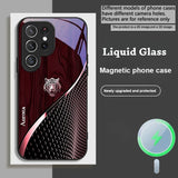 Golden Tiger Magnetic Liquid Glass Phone Case for Samsung