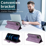 Luxury Leather Flip Crossbody Wallet Case for iPhone