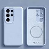 Original Liquid Silicone Magnetic Case For Samsung