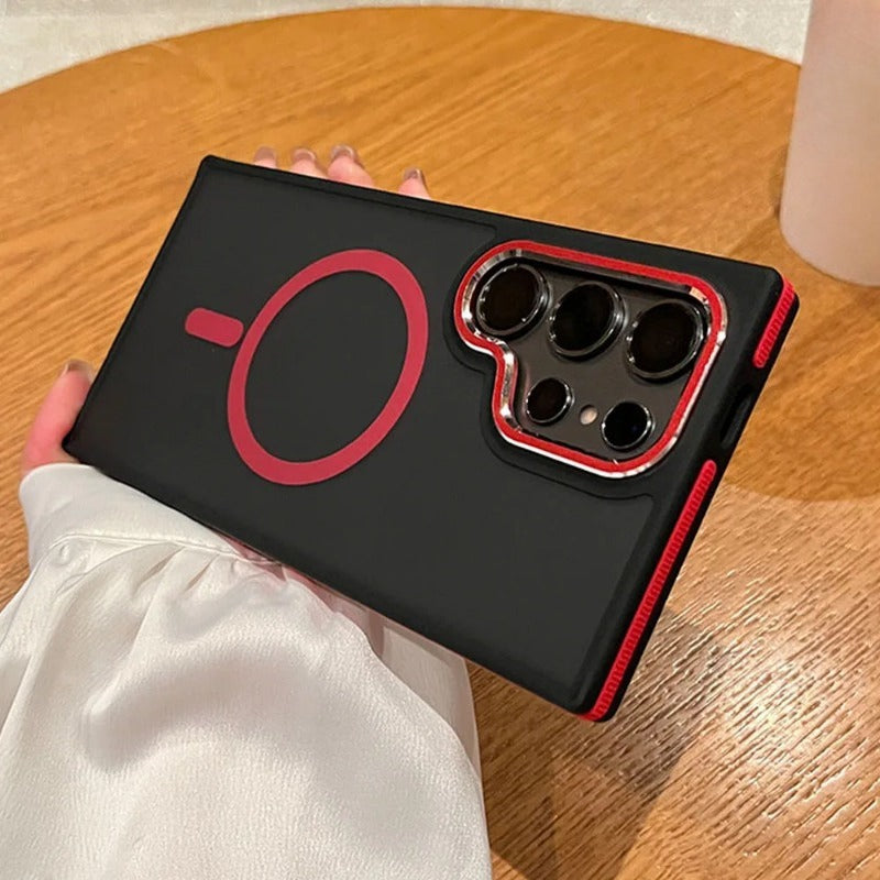 Magsafe Non-Slip Frame Armor Wireless Charging Case For Samsung