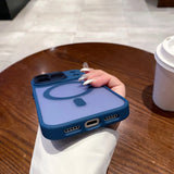 Matte Magnetic Clear Hard Case for iPhone