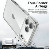 Transparent Shockproof Hard Phone Case for iPhone