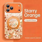 Romantic Floral Magnetic Phone Case with Stand for IPhone