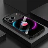 Colorful Halo Apple Pattern Electroplated Case for iPhone