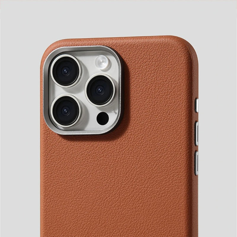 Luxury Business PU Leather Magnetic Case For iPhone