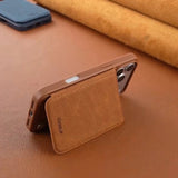 Luxury Leather Flip Wallet Shockproof Case for iPhone