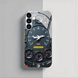 Electroplated tempered glass Artistic pattern phone case for Samsung