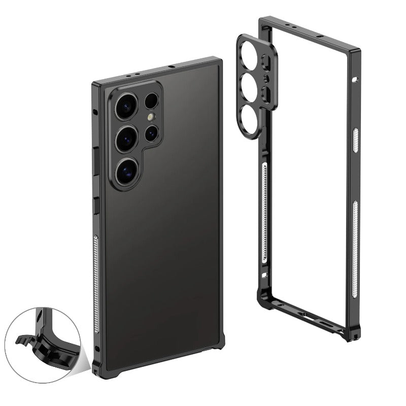 Aluminum Alloy Frame Bumper Metal Lens Phone Case for Samsung