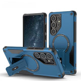 Concealed Stand Magnetic with Strap Phone Case for Samsung