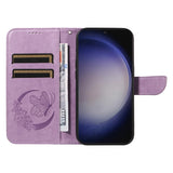 Leather Butterfly Flip Wallet Magnetic Shockproof Case for Samsung